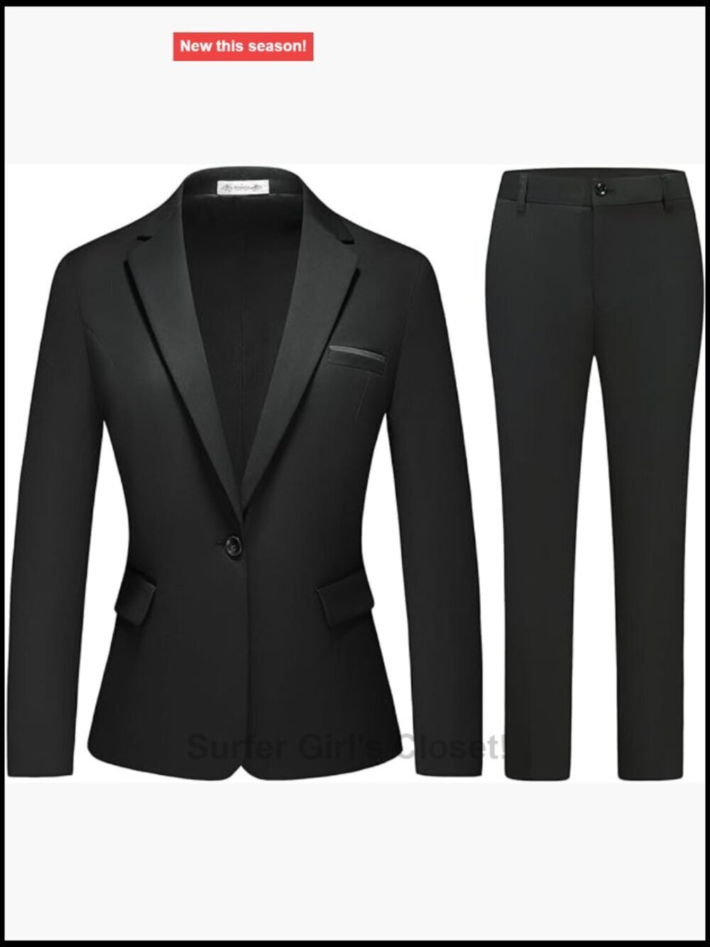 Professional Office 2 Piece Pant Suit Set Women Work
